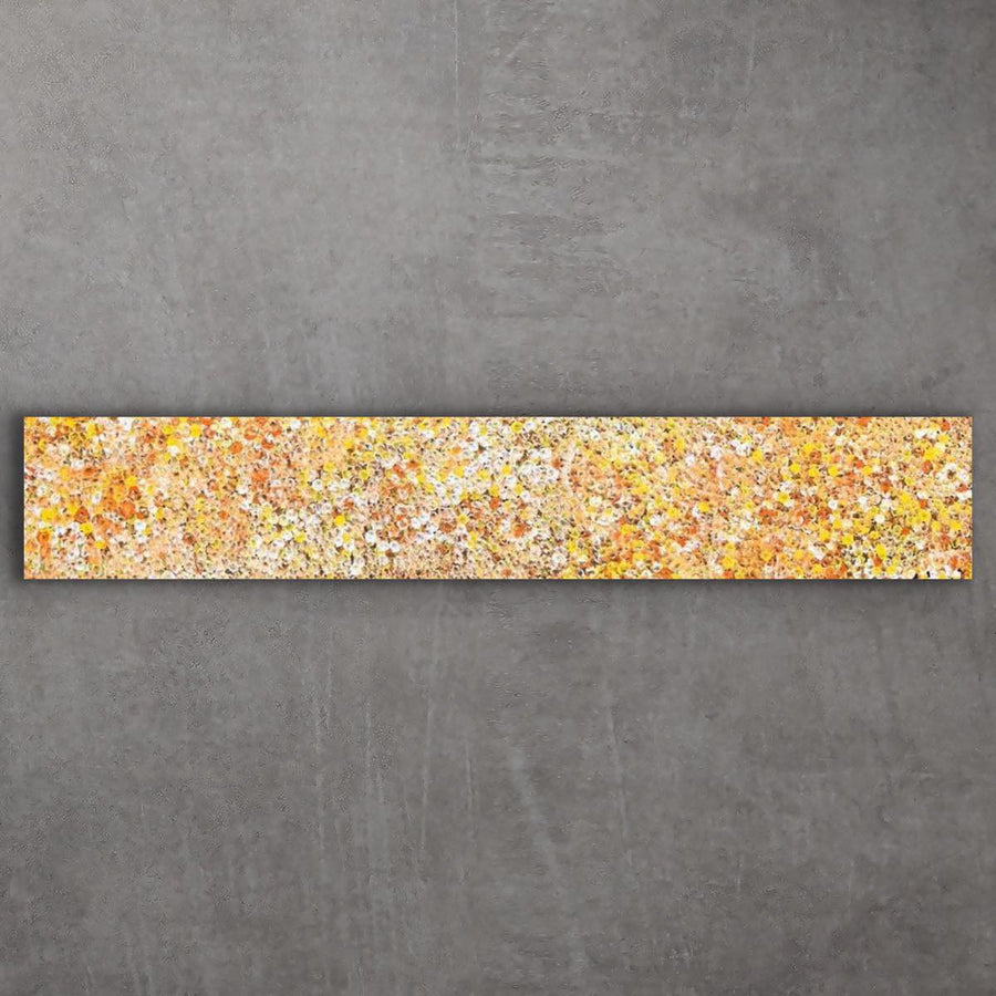 "Bush Plum" original Aboriginal painting by Polly Ngale, 198cm x 36cm - authentic Indigenous Australian artwork