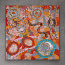 Load image into Gallery viewer, &quot;Pupu (Waterholes)&quot; Joanne Ken 95cm x 96cm
