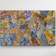 Load image into Gallery viewer, "My Country (Utopia)" original Aboriginal painting by Janet Golder Kngwarreye, 200cm x 126cm - authentic Indigenous Australian artwork
