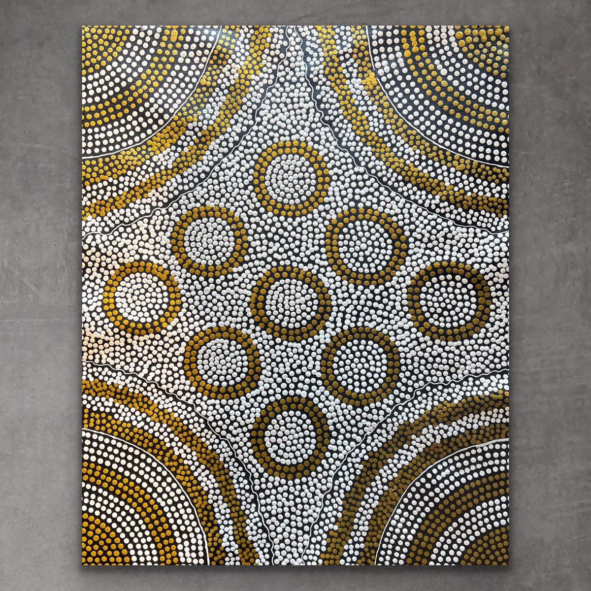 "Bush Onion" Nancy Martin Napangarti 60cm x 75cm