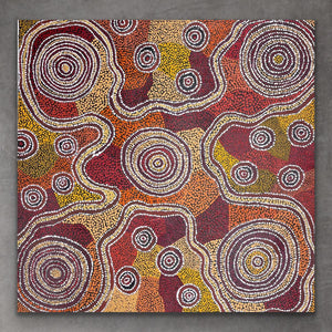 "Ngapari" Philomena Caroll 91cm x 91cm