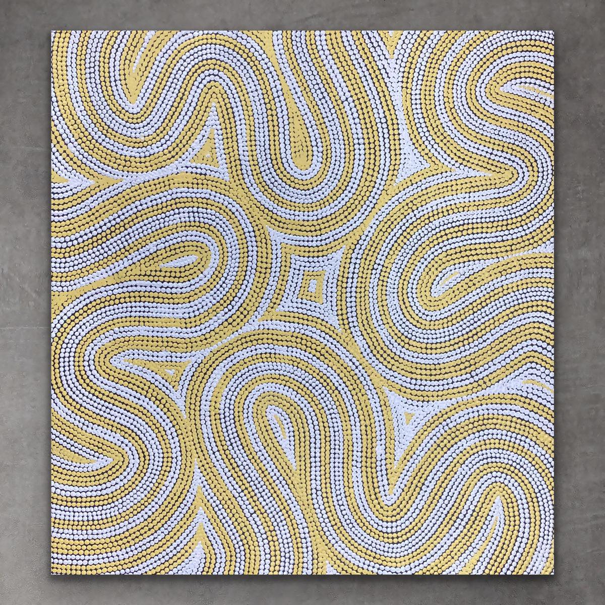 "Sand Dunes (Tali)" Gwenda Turner Nungurrayi 89cm x 85cm