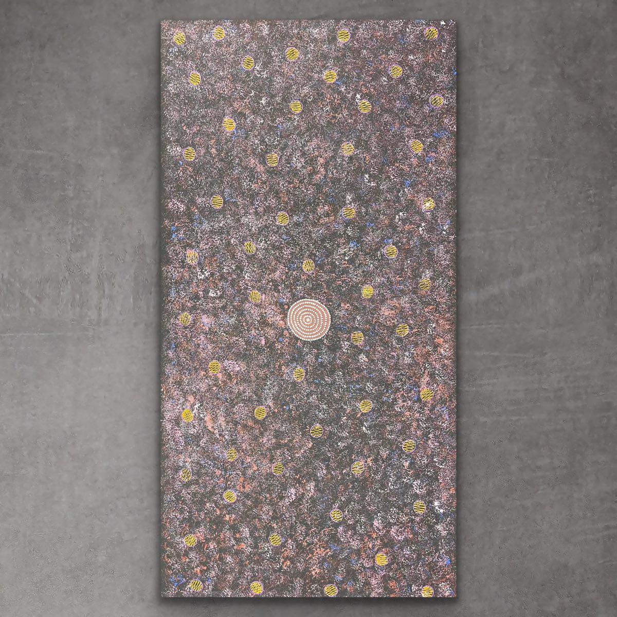 "Bush Medicine, Wild Bush Seeds, Bush Seeds" Louise Daniels 196cm x 100cm