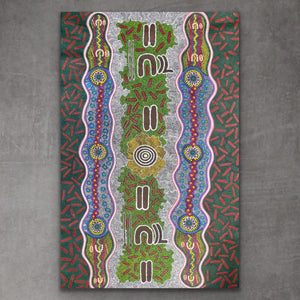 "Ngurlu (Seed Dreaming)" Vivienne Nakamarra Kelly 150cm x 100cm