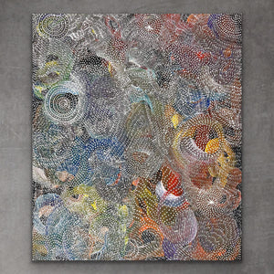 "Bush Plum" Gracie Morton Pwerle 94cm x 78cm