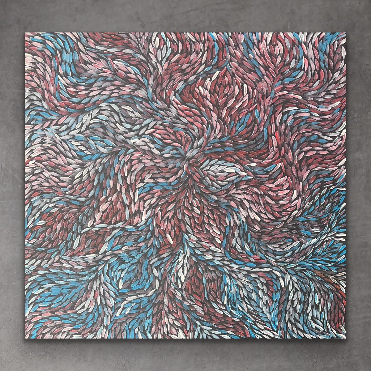 "Bush Medicine Leaves" Rachael Nambula 95cm x 91cm