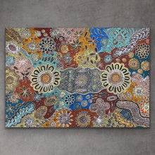 Load image into Gallery viewer, &quot;Bush Flowers&quot; Bernadine Johnson Kemarre 90cm x 130cm
