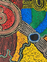 Load image into Gallery viewer, &quot;Minma Malilu&quot; Clarise Tunkin &amp; &quot;Waterhole&quot; Joshua Pegg 118cm x 206cm *
