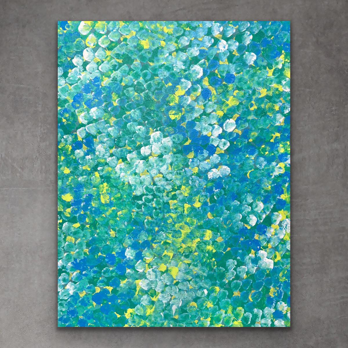 "Bush Plum" original Aboriginal painting by Stephen Martin Pitjara, 50cm x 40cm - authentic Indigenous Australian artwork