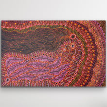 Load image into Gallery viewer, "Rainbow Serpent (Wanampi)" original Aboriginal painting by Debra Umala, 184cm x 116cm - authentic Indigenous Australian artwork
