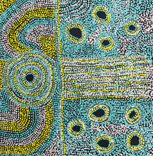 Load image into Gallery viewer, "My Grandma Country" original Aboriginal painting by Nurina Burton, 60cm x 60cm - authentic Indigenous Australian artwork
