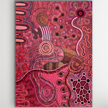 Load image into Gallery viewer, "Mamungari-nya" original Aboriginal painting by Renae Nakamarra Nelson, 199cm x 145cm - authentic Indigenous Australian artwork
