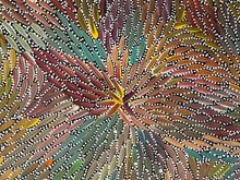 Load image into Gallery viewer, &quot;Bush Medicine Leaves&quot; Bernadine Johnson Kemarre 154cm x 108cm
