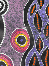 Load image into Gallery viewer, &quot;Warlukurlangu Jukurrpa&quot; (Fire Dreaming) Vivienne Nakamarra Kelly 93cm x 42cm
