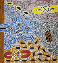 Load image into Gallery viewer, &quot;Women Hunting Goannas&quot; Debra Nangala McDonald 101cm x 91cm
