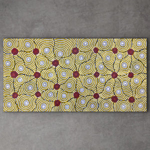 "Water Dreaming" Dulcie Nangala Frank 116cm x 78cm