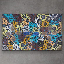 Load image into Gallery viewer, &quot;Bush Flowers&quot; Bernadine Johnson Kemarre 146cm x 91cm
