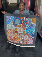 Load image into Gallery viewer, "My Country (Utopia)" original Aboriginal painting by Janet Golder Kngwarreye, 62cm x 57cm - authentic Indigenous Australian artwork
