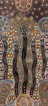 Load image into Gallery viewer, &quot;Dreamtime Sisters&quot; Cindy Wallace 106cm x 49cm
