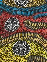 Load image into Gallery viewer, &quot;Fire Dreaming&quot; Justinna Napaljarri Sims 210cm x 92cm
