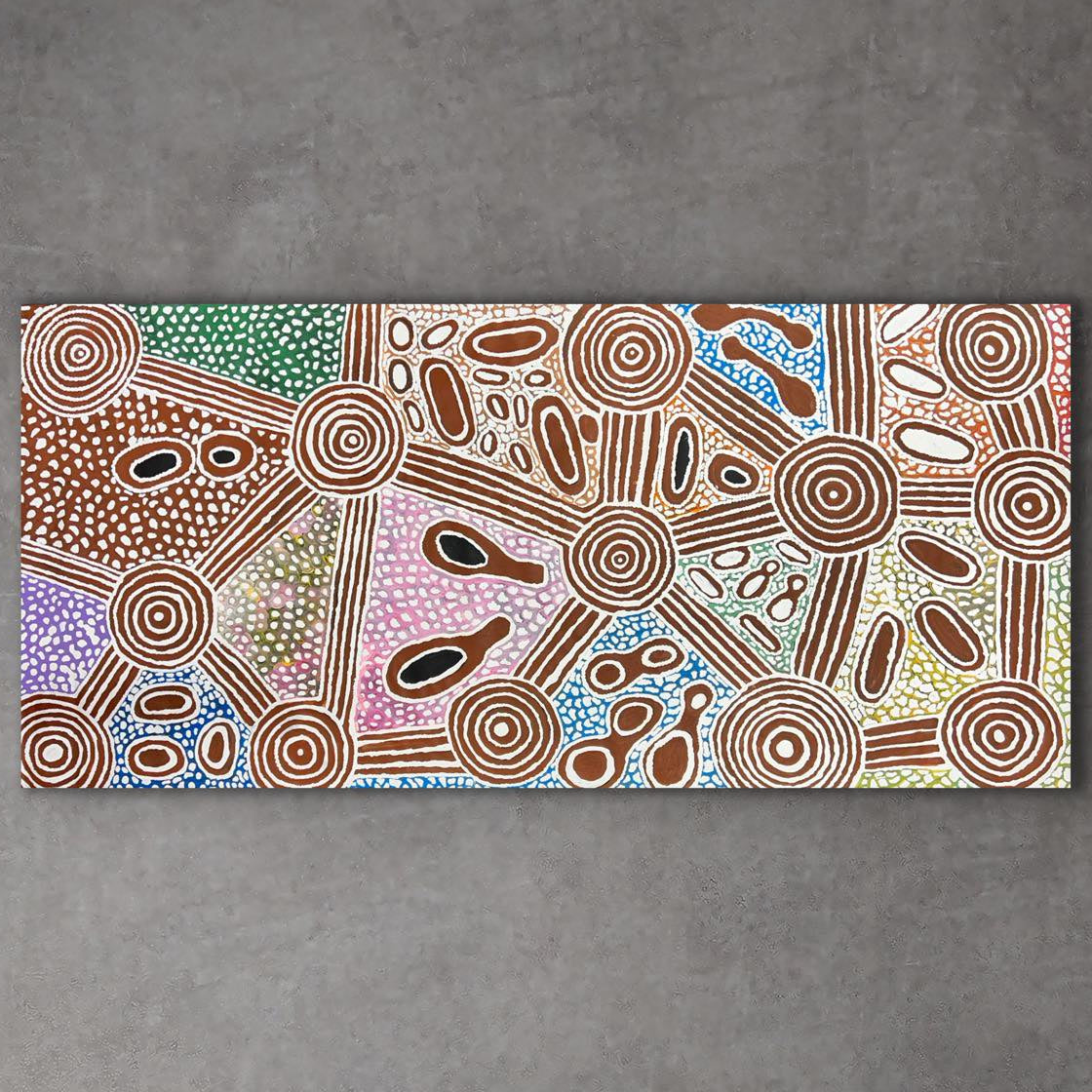 "Yalka Manua Kanga Dreaming" Molly Nambitjimba Peterson 205cm x 95cm