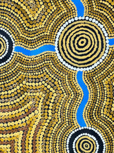 Load image into Gallery viewer, &quot;Waterholes Around Oodnadatta&quot; (Waterhole Dreaming) Felicia Wilson 100cm x 150cm
