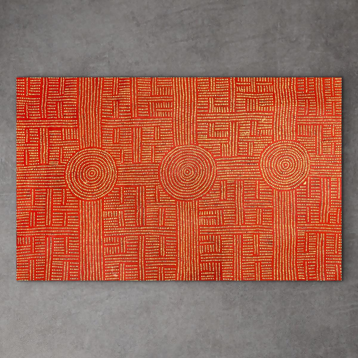 "Tingari" original Aboriginal painting by Christine Campbell Nangala, 150cm x 97cm - authentic Indigenous Australian artwork