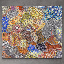 Load image into Gallery viewer, &quot;My Country (Utopia)&quot; Janet Golder Kngwarreye 102cm x 95cm
