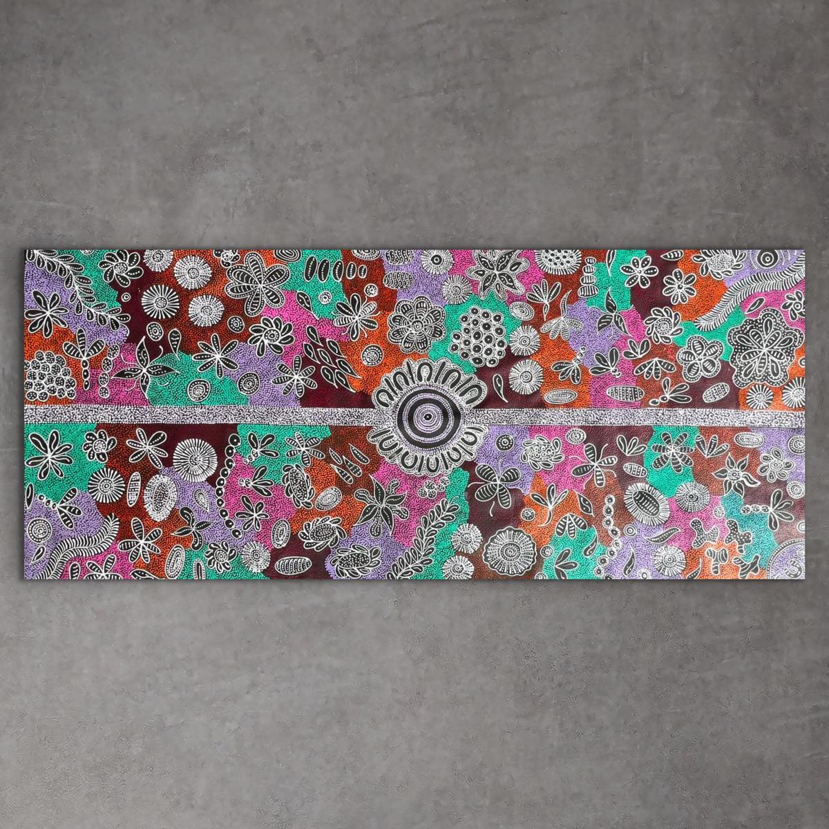 "Bush Flowers" Bernadine Johnson Kemarre 200cm x 87cm