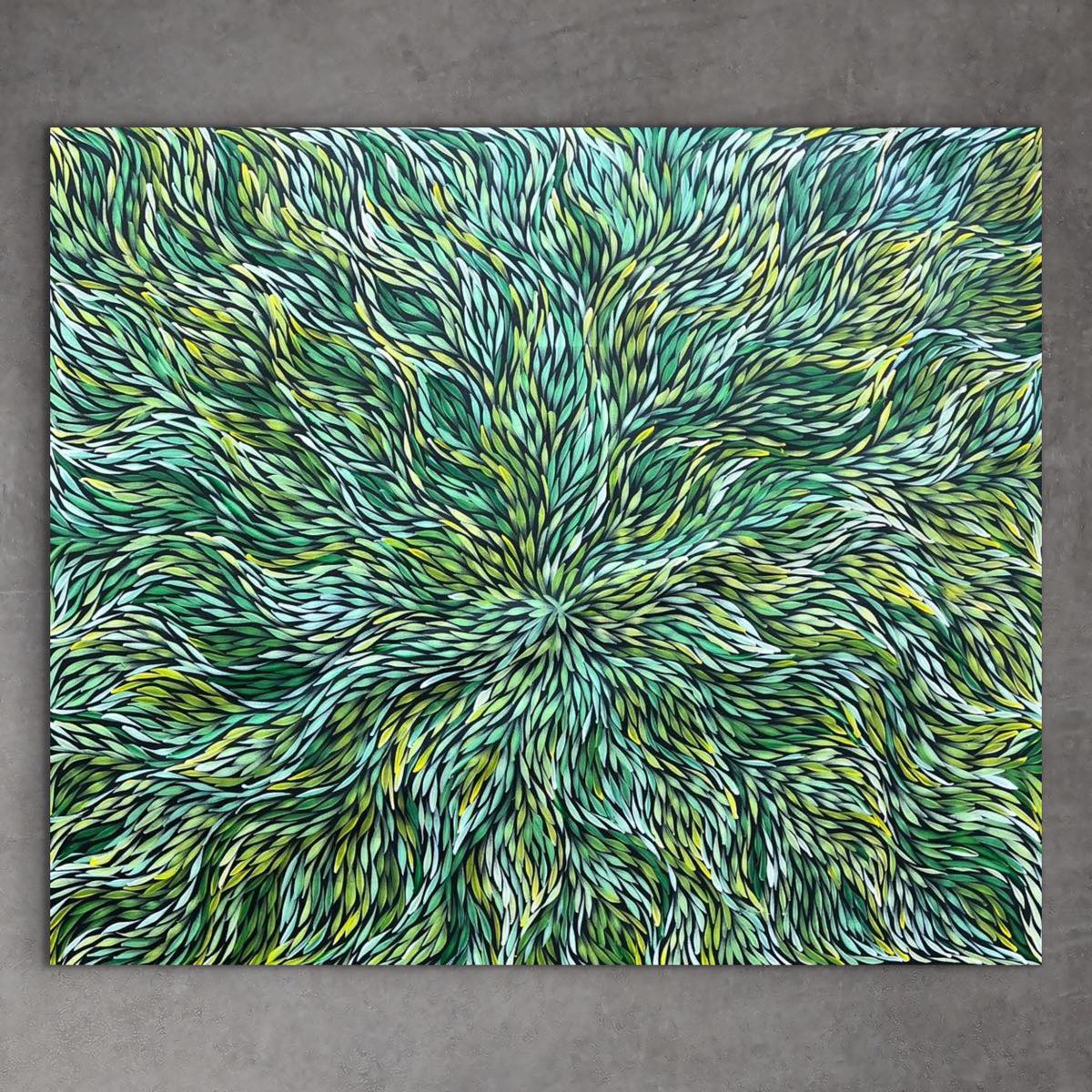 "Bush Medicine Leaves" Jeannie Petyarre 95cm x 109cm