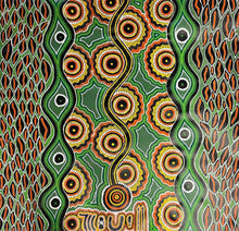 Load image into Gallery viewer, &quot;Warlukurlangu Jukurrpa&quot; (Fire Dreaming) Vivienne Nakamarra Kelly 95cm x 95cm
