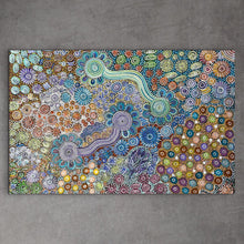 Load image into Gallery viewer, &quot;Bush Flower&quot; Bernadine Johnson Kemarre 98cm x 148cm
