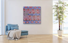 Load image into Gallery viewer, &quot;Warlukurlangu Jukurrpa&quot; (Fire Dreaming) Vivienne Nakamarra Kelly 95cm x 93cm
