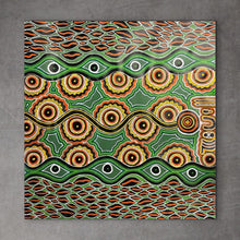 Load image into Gallery viewer, &quot;Warlukurlangu Jukurrpa&quot; (Fire Dreaming) Vivienne Nakamarra Kelly 95cm x 95cm
