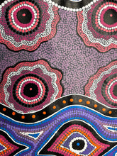 Load image into Gallery viewer, &quot;Warlukurlangu Jukurrpa&quot; (Fire Dreaming) Vivienne Nakamarra Kelly 95cm x 93cm
