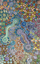 Load image into Gallery viewer, &quot;Bush Flower&quot; Bernadine Johnson Kemarre 98cm x 148cm
