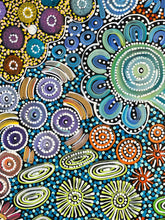 Load image into Gallery viewer, &quot;Bush Flower&quot; Bernadine Johnson Kemarre 98cm x 148cm
