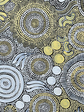 Load image into Gallery viewer, &quot;Budgerigar Dreaming Story &amp; Bush Tucker&quot; Julieanne Nungurrayi Turner 83cm x 148cm
