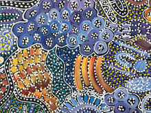 Load image into Gallery viewer, &quot;My Country (Utopia)&quot; Janet Golder Kngwarreye 112cm x 78cm
