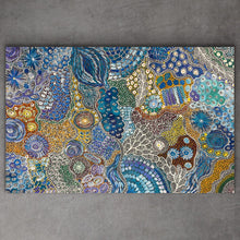 Load image into Gallery viewer, &quot;My Country (Utopia)&quot; Janet Golder Kngwarreye 140cm x 91cm
