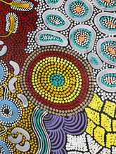 Load image into Gallery viewer, &quot;Budgerigar Story &amp; Bush Tucker&quot; Julieanne Nungurrayi Turner 202cm x 89cm
