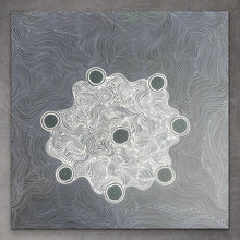 Load image into Gallery viewer, &quot;Seven Sisters&quot; Marshall Jangala Robertson &amp; Justinna Napaljarri Sims 102cm x 102cm
