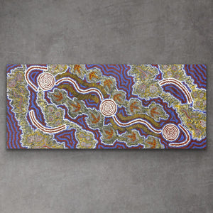 "Warluklongu Fire Dreaming" Raymond Daniels 205cm x 89cm