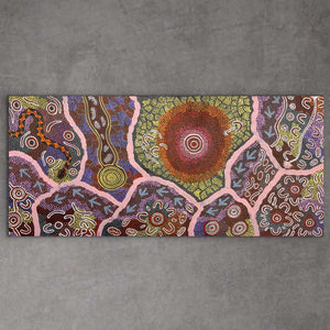 "Fire Dreaming" Maureen Nampijinpa Hudson 204cm x 89cm