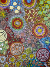 Load image into Gallery viewer, &quot;Budgerigar Dreaming &amp; Bush Tucker Story&quot; Julieanne Nungurrayi Turner 197cm x 115cm
