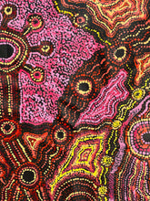 Load image into Gallery viewer, &quot;Rainbow Snake and Waterhole&quot; Debra Umala 178cm x 88cm
