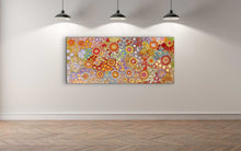 Load image into Gallery viewer, &quot;Budgerigar Story &amp; Bush Tucker&quot; Julieanne Nungurrayi Turner 204cm x 87cm
