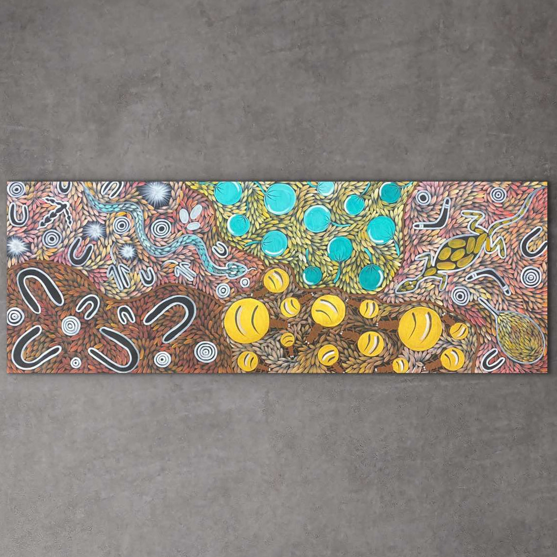 "Bush Tucker" Tansy Martin 197cm x 72cm