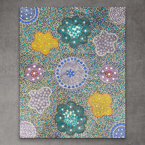 "Desert Flower, Desert Seed" Lynette Conway 100cm x 120cm