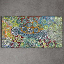 Load image into Gallery viewer, &quot;Bush Flowers&quot; Bernadine Johnson Kemarre 140cm x 74cm
